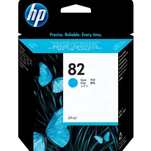 HP 82 Cyan Cartouche originale - C4911A