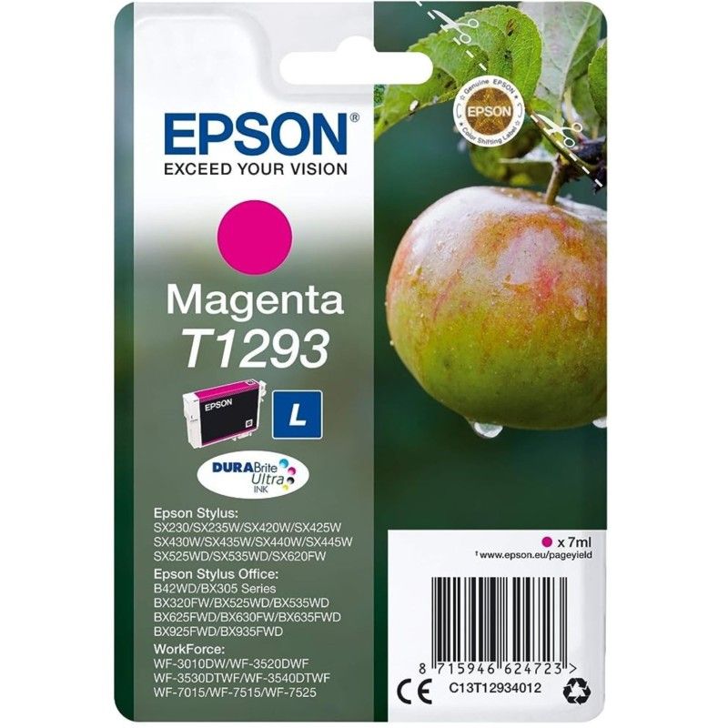 Epson T1293 Magenta Pomme Cartouche authentique au meilleur prix - Livraison offerte