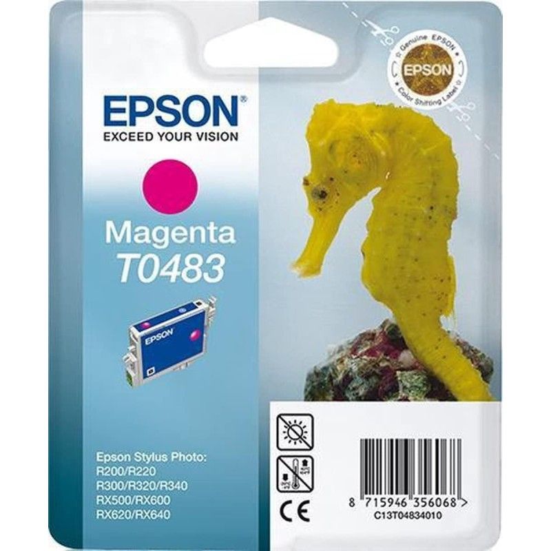 Epson T0483 Magenta Hippocampe Cartouche authentique pas chère - Livraison offerte
