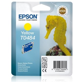 Epson T0484 Jaune Hippocampe Cartouche authentique au meilleur prix - Livraison offerte