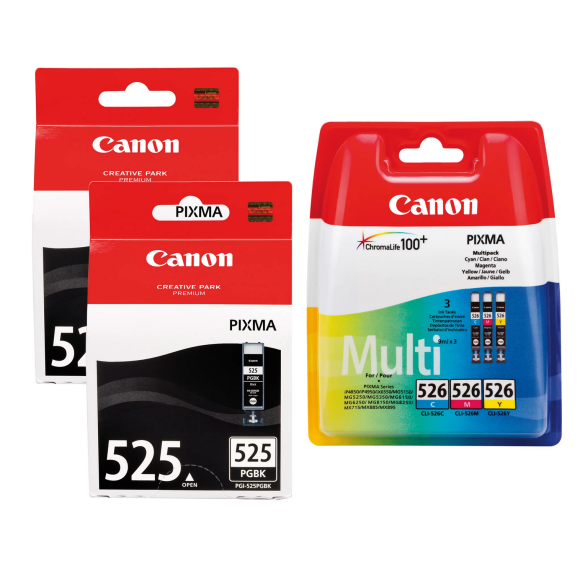 Canon PGI-525/CLI-526 Noir couleur Pack de Cartouches originales