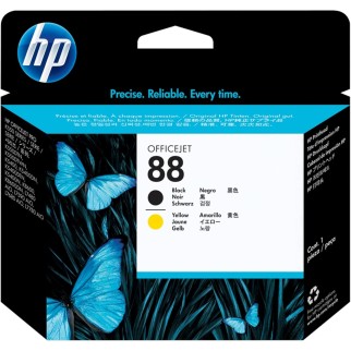 HP 88 Noir jaune Tête d'impression d'origine pas cher - Livraison offerte