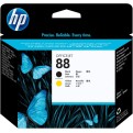 HP 88 Noir jaune tête d'impression originale - C9381A