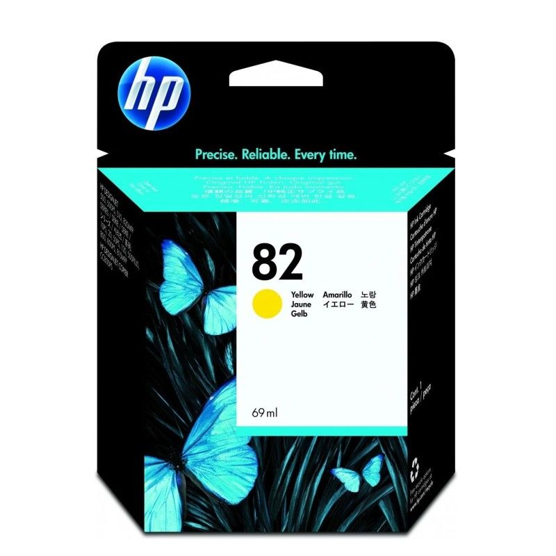 HP 82 Jaune (69ML) d'origine pas cher - Livraison offerte