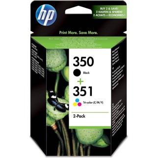 HP 350/351 Noir couleur Pack de cartouches authentiques au meilleur prix - Livraison offerte