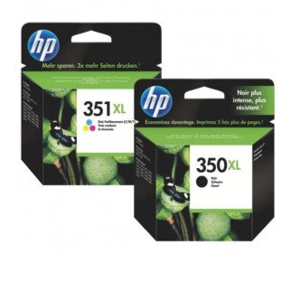 HP 350XL/351XL Noir couleur Pack de cartouches authentiques au meilleur prix - Livraison offerte