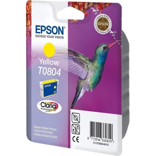 Epson T0804 Jaune Colibri Cartouche authentique au meilleur prix - Livraison offerte