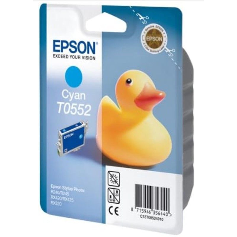 Epson T0552 Cyan Canard Cartouche authentique au meilleur prix - Livraison offerte