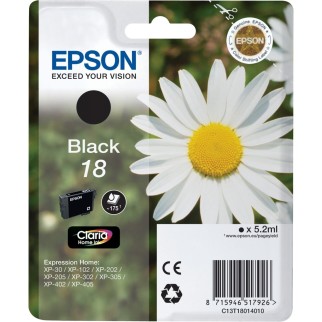 Epson 18 Noir Pâquerette Cartouche authentique au meilleur prix pas cher - Livraison offerte