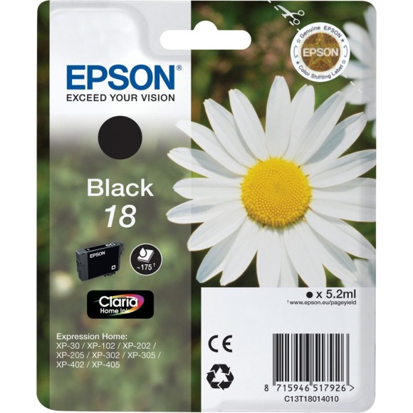 Epson 18 Noir Pâquerette Cartouche originale