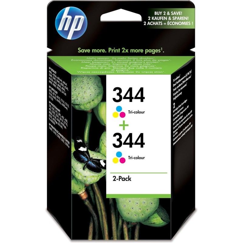 HP 344 Couleur Pack de cartouches authentiques pas cher - Livraison offerte