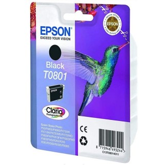 Epson T0801 Noir Colibri Cartouche authentique au meilleur prix - Livraison offerte