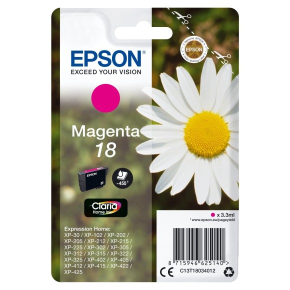 Epson 18 Magenta Pâquerette Cartouche originale