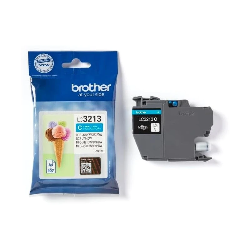 Brother LC3213C Cyan d'origine pas cher - Livraison offerte Brother 1 - Cartouches-express.fr 