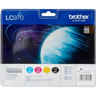 Brother LC970 Noir couleur Pack de cartouches authentiques au meilleur prix - Livraison offerte
