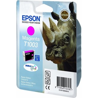 Epson T1003 Magenta Rhinocéros Cartouche authentique au meilleur prix - Livraison offerte
