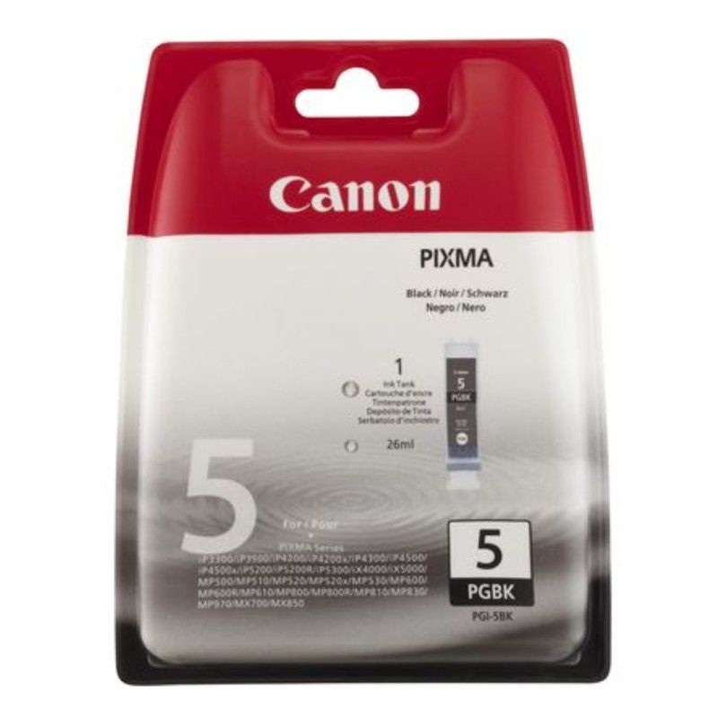 Canon PGI-5BK Noir Cartouche authentique au meilleur prix - Livraison offerte