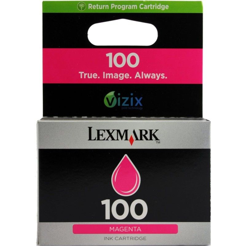 Lexmark 100 Magenta Cartouche authentique au meilleur prix - Livraison offerte