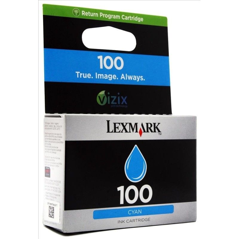 Lexmark 100 Cyan Cartouche authentique au meilleur prix - Livraison offerte
