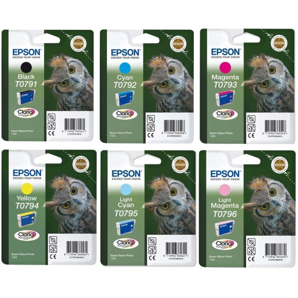 Epson T0797 Noir couleur Pack de Cartouches originales
