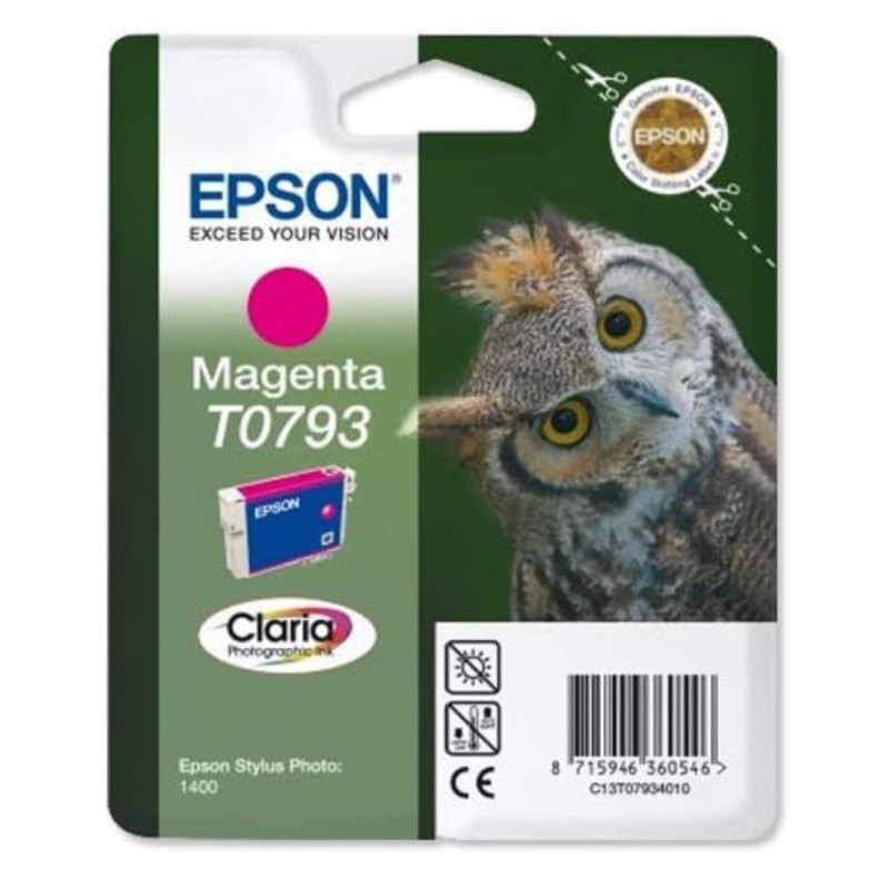 Epson T0793 Magenta Chouette Cartouche authentique au meilleur prix - Livraison offerte