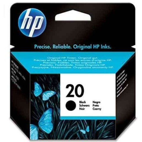 HP 20 Noir Cartouche authentique au meilleur prix