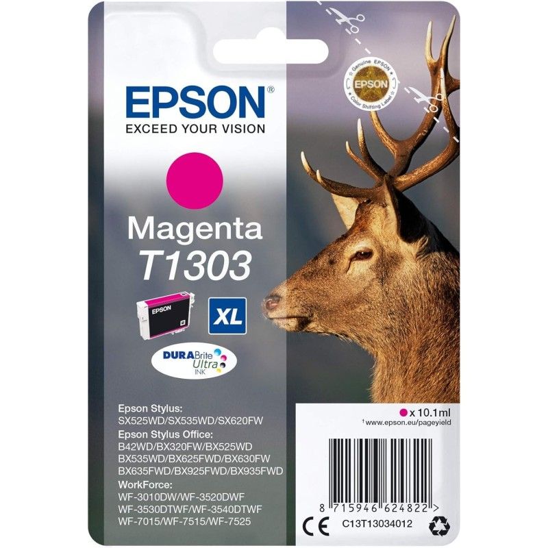 Epson T1303 Magenta Cerf Cartouche authentique au meilleur prix - Livraison offerte