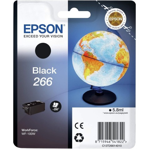 Epson 266 Noir Globe Cartouche authentique au meilleur prix - Livraison offerte