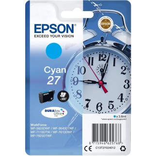 Epson 27 Cyan Réveil Cartouche authentique au meilleur prix - Livraison offerte