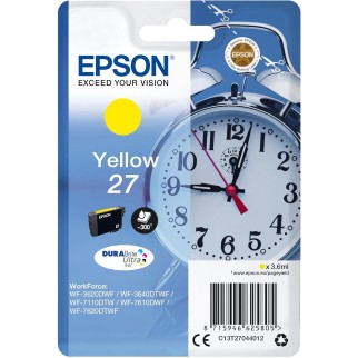Epson 27 Jaune Réveil Cartouche authentique au meilleur prix - Livraison offerte