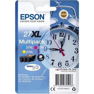 Epson 27XL Couleur Réveil Pack de cartouches authentiques au meilleur prix - Livraison offerte